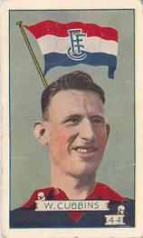 1934 Allen's VFL Footballers #44 William Cubbins Front
